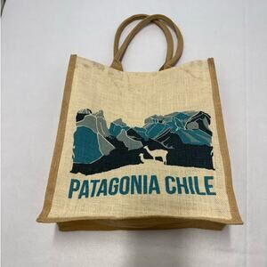 Patagonia Chile 100% Jute Eco Tote bag